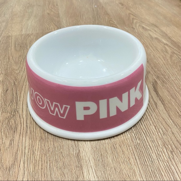 Victoria’s Secret PINK ceramic dog bowl rare vintage